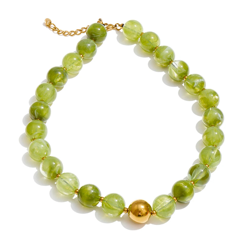 Candy Resin Bead Necklace & Bracelet
