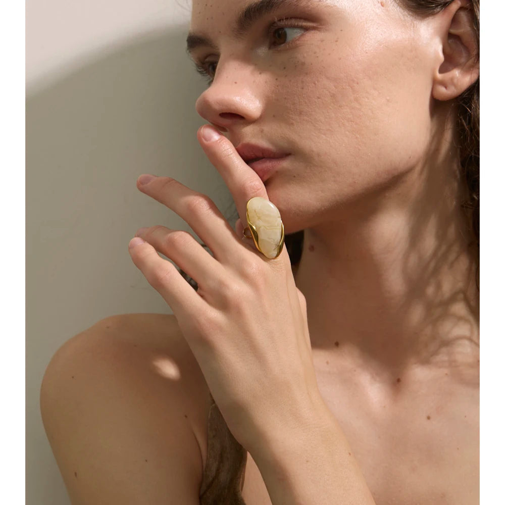 Geometric Candy Ring Collection