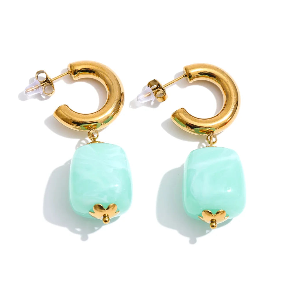 Square Candy Drop Earrings
