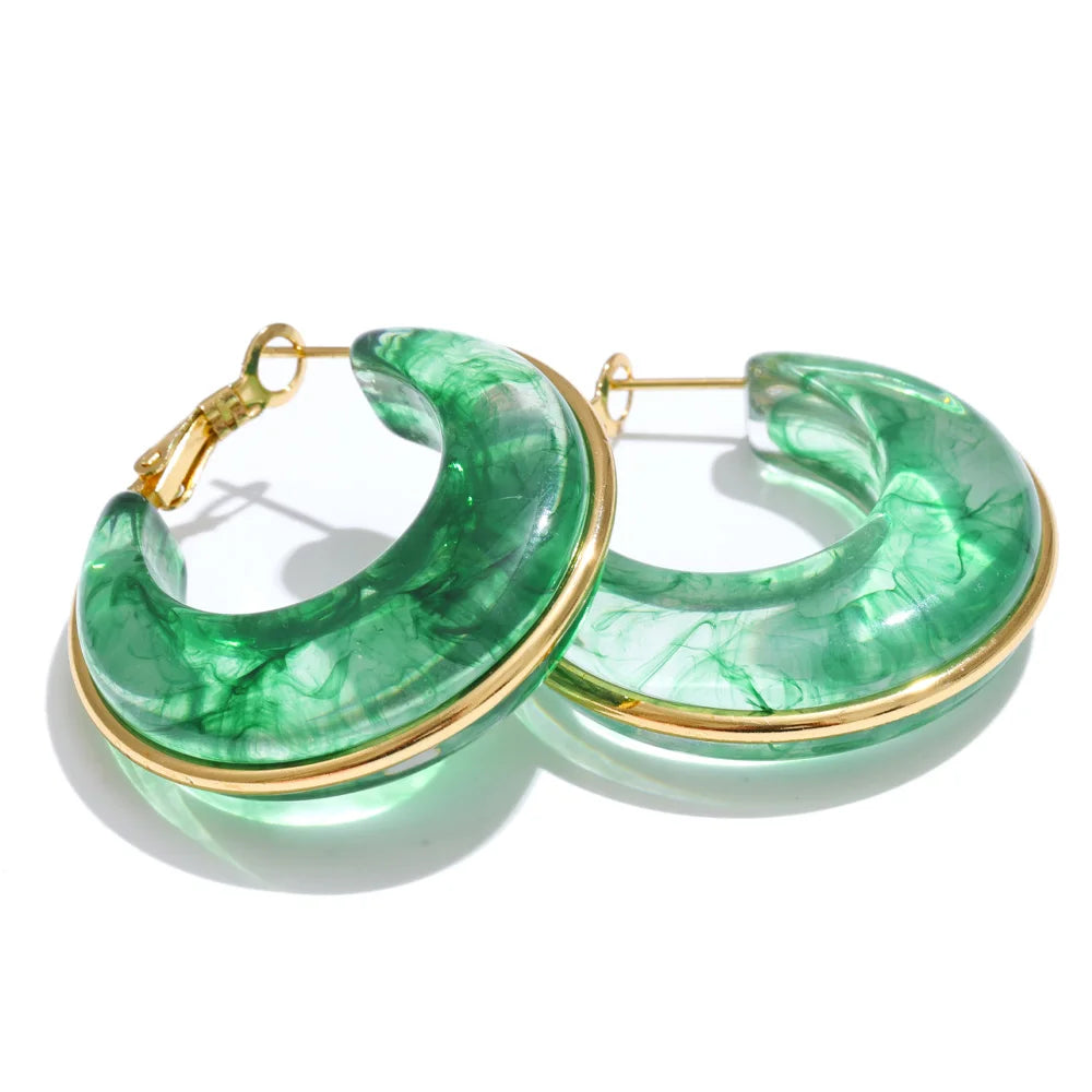 Chunky Acetate Hoops