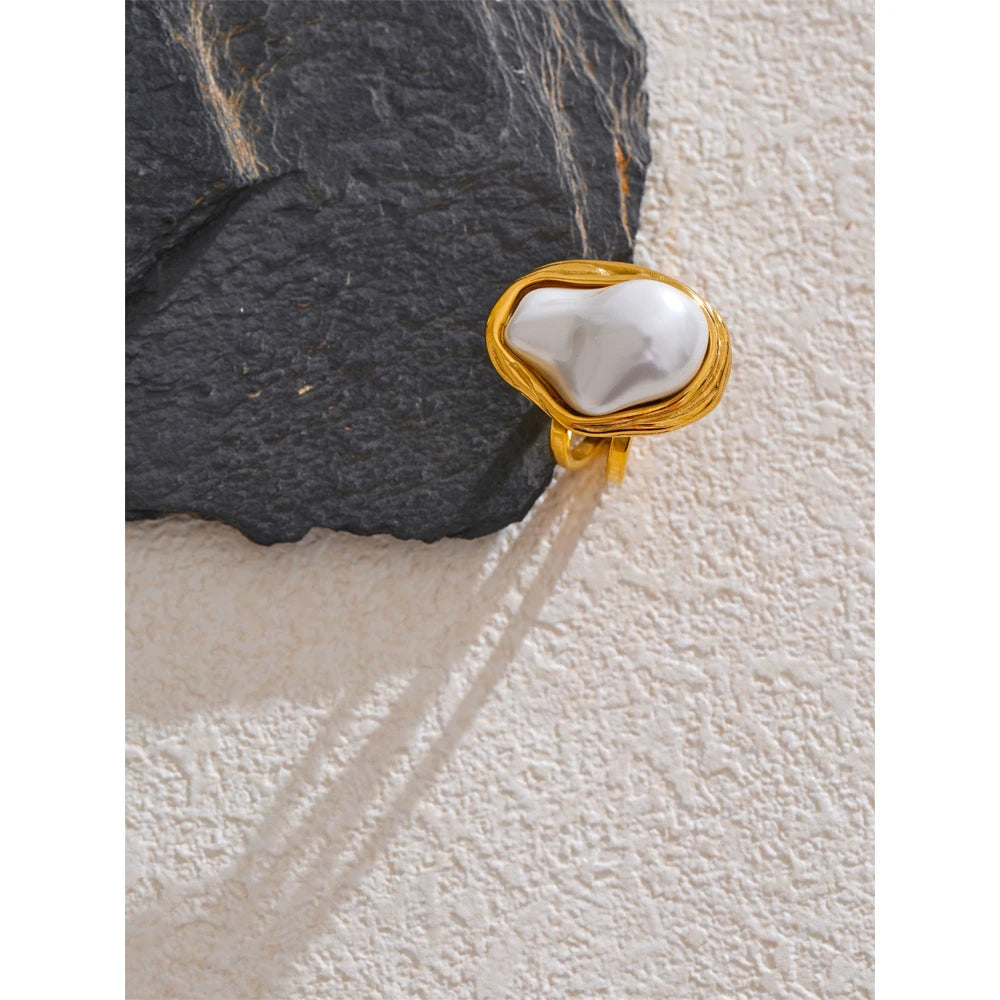 Bague Perle Baroque – Chévaliere Vintage