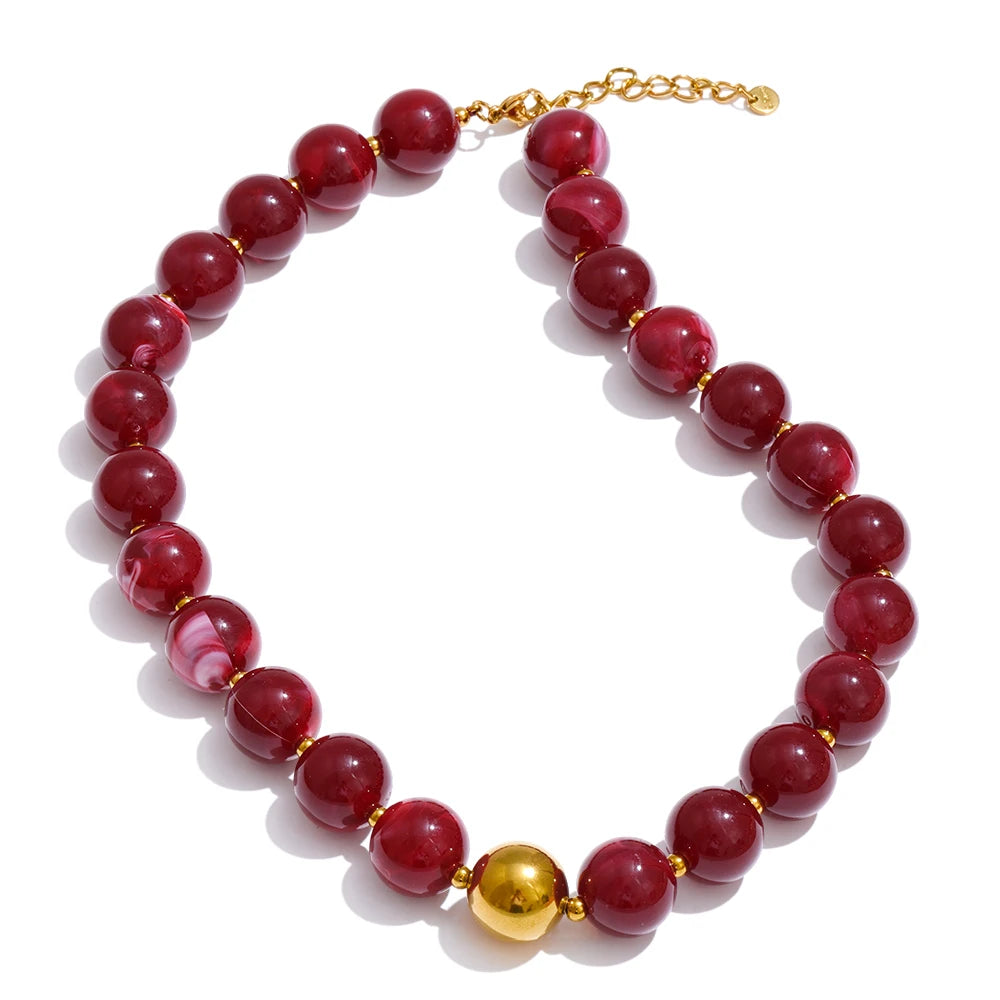 Candy Resin Bead Necklace & Bracelet
