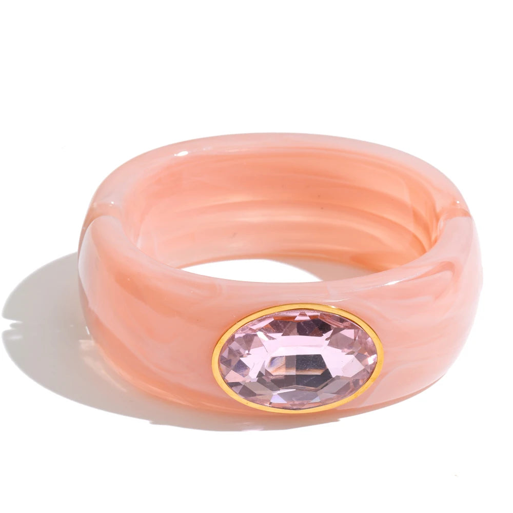 Bangle Statement Épais Cristal