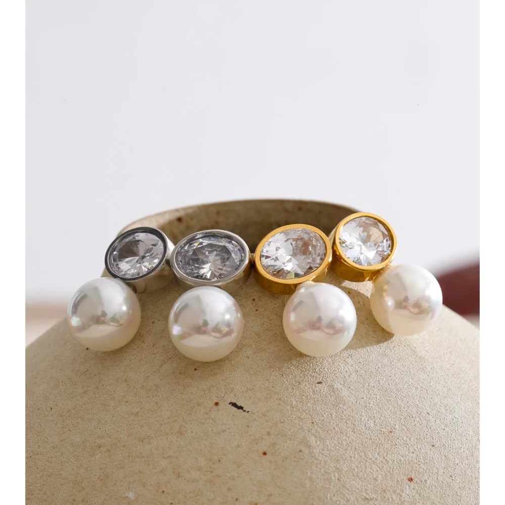 Puces Zircone & Perle