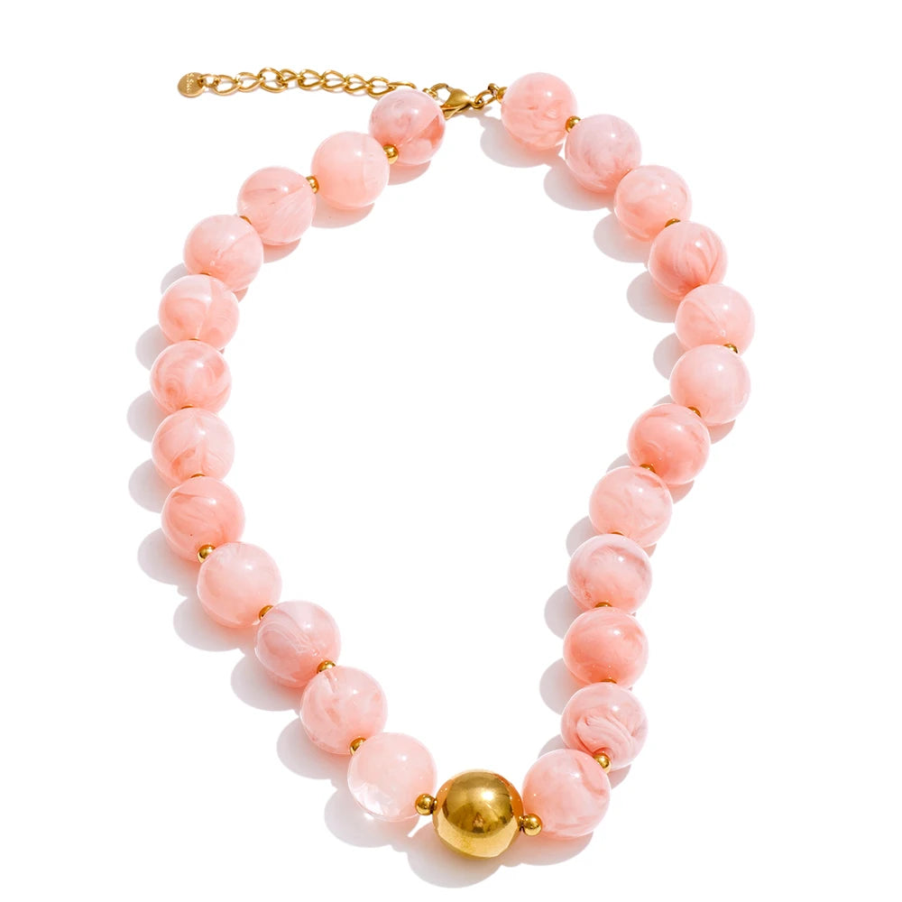 Candy Resin Bead Necklace & Bracelet