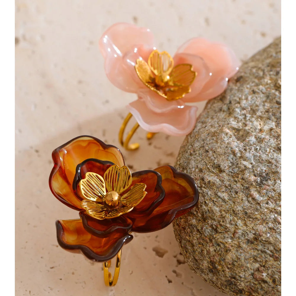 Bloom Ring – Candy Resin Flower