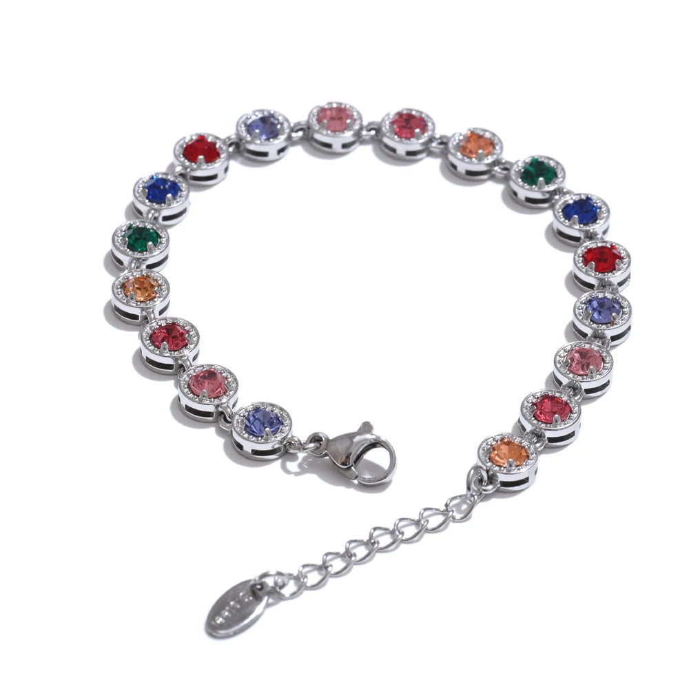 Collier & Bracelet Chaîne Tennis Zircone