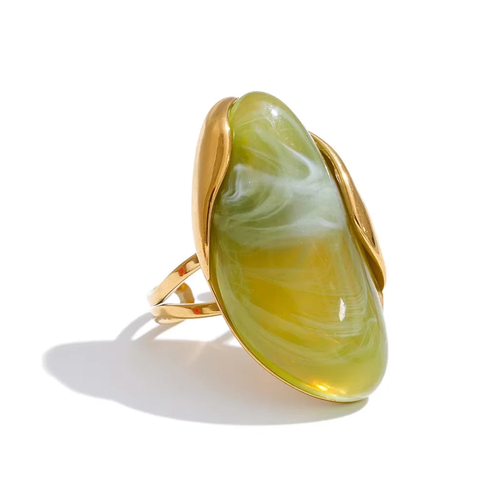 Geometric Candy Ring Collection