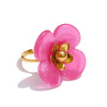 Bague Fleur Y2K – Résine Candy