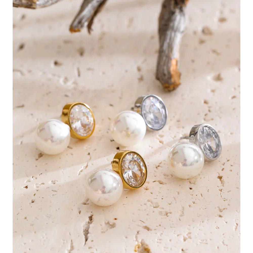 Puces Zircone & Perle