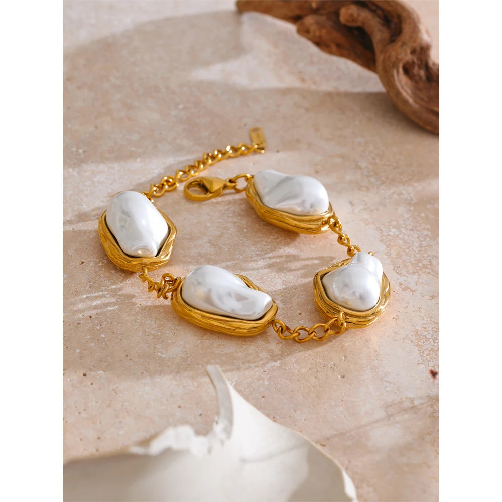 Barockperlen-Ketten-Armband