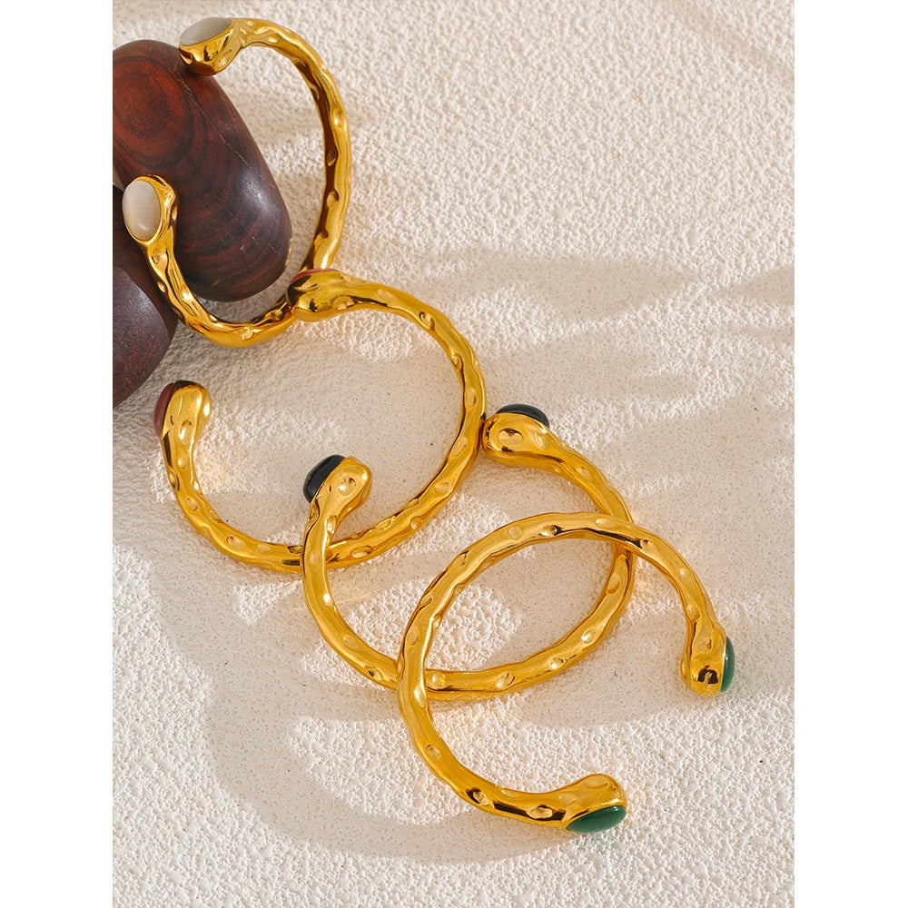 Natural Stone Cuff