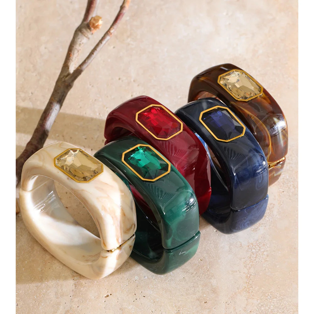 Bangle Statement Carré Cristal