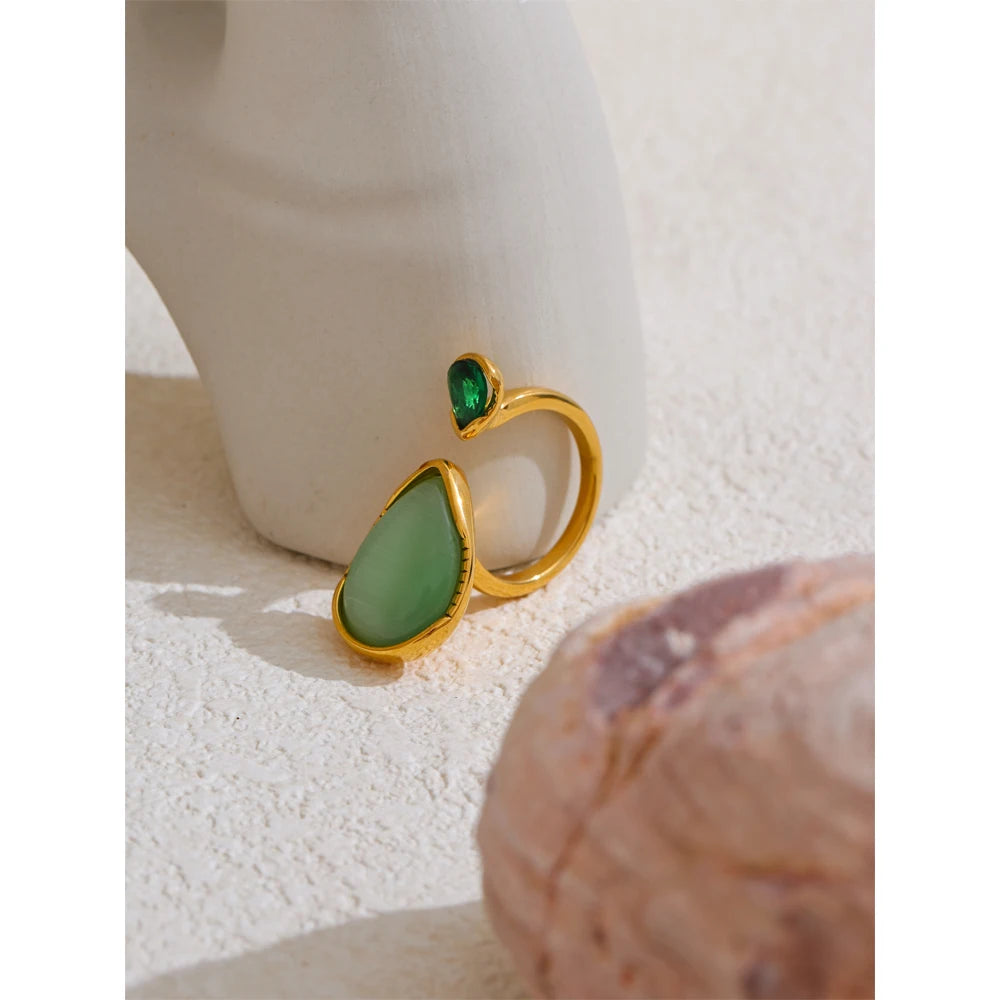 Smaragd-Ring – Naturstein