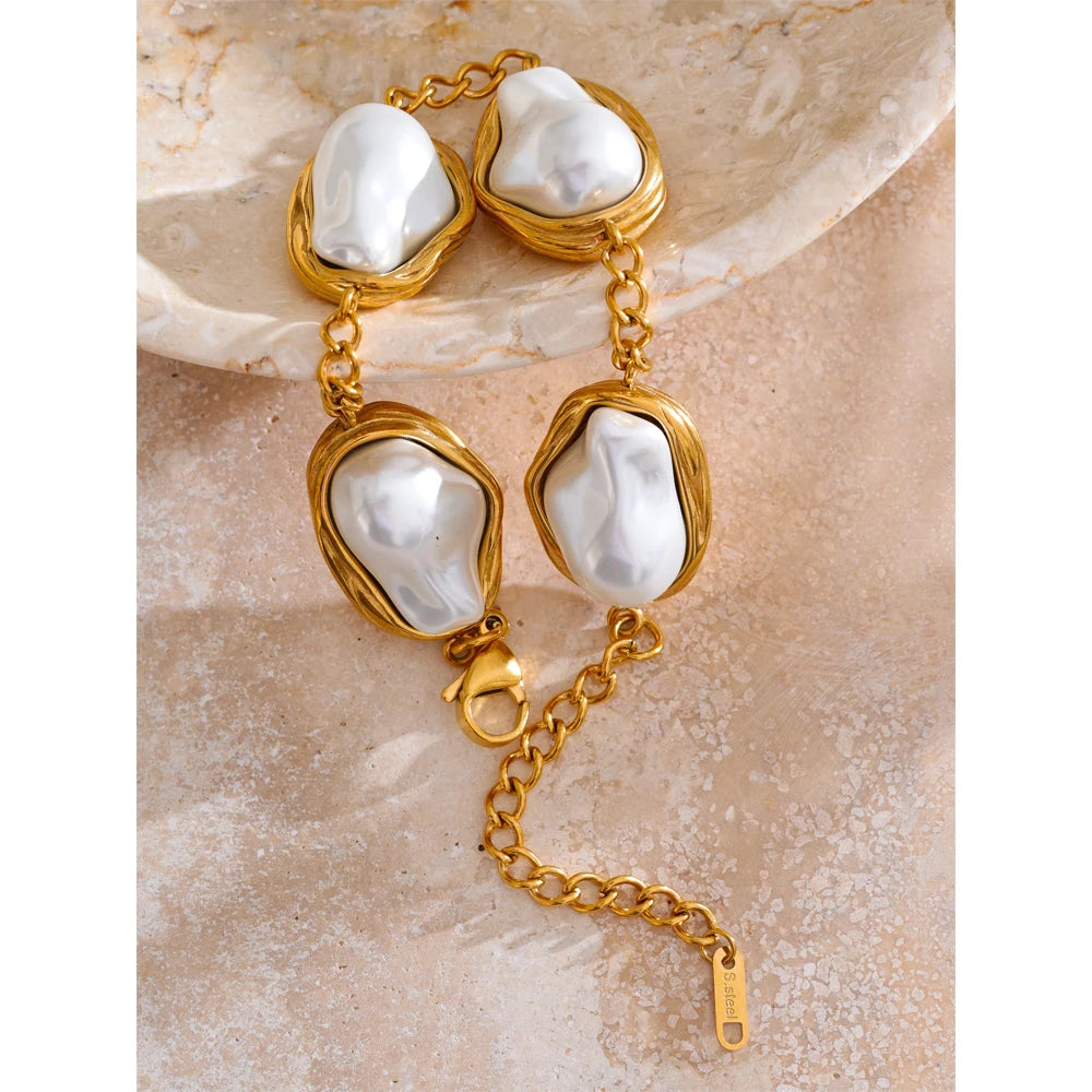 Barockperlen-Ketten-Armband