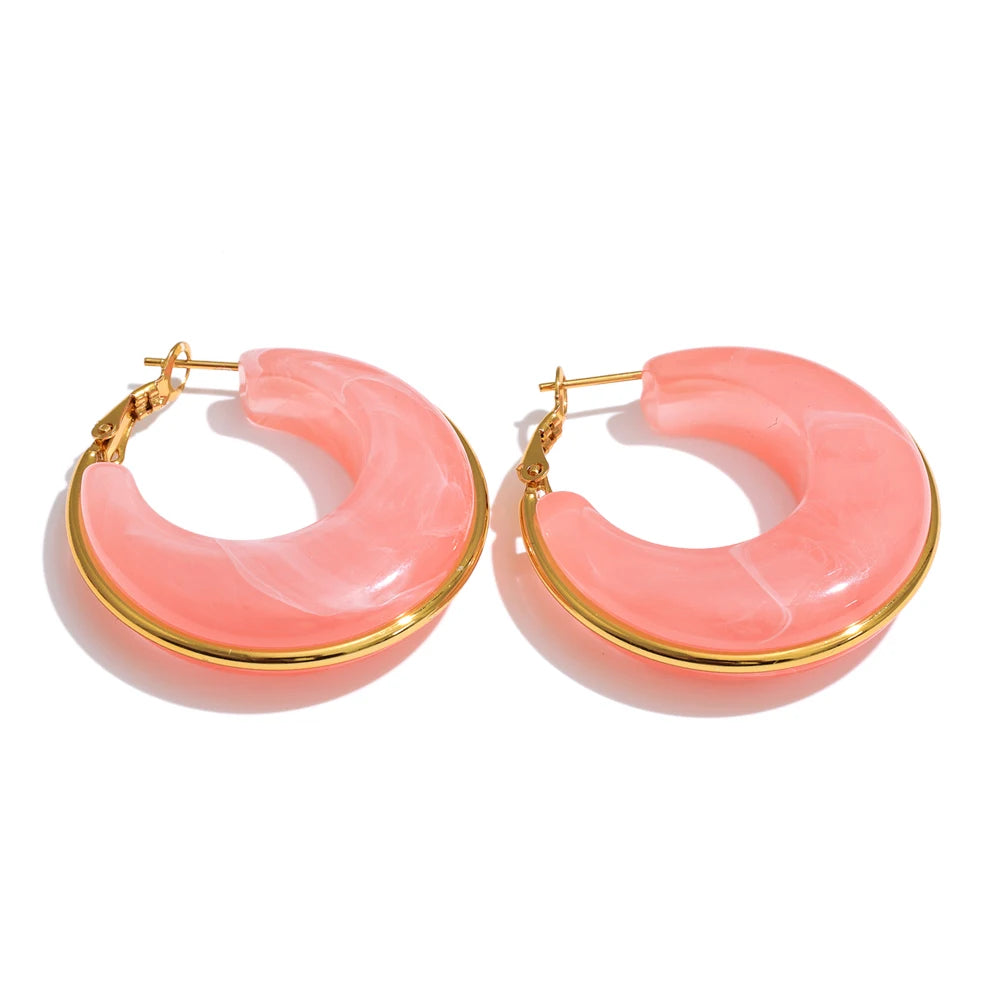 Chunky Acetate Hoops