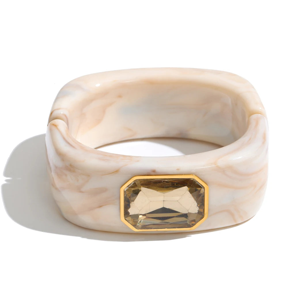 Bangle Statement Carré Cristal
