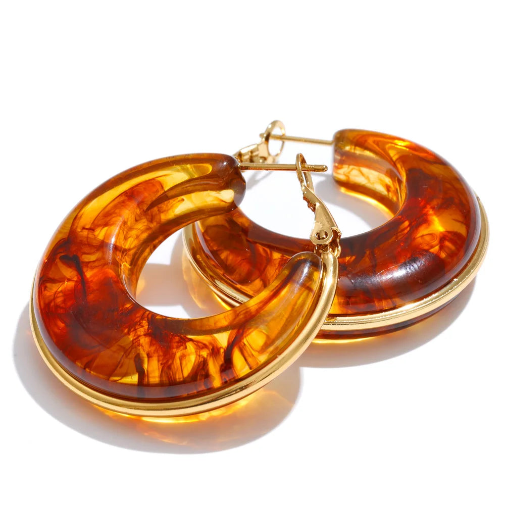Chunky Acetate Hoops
