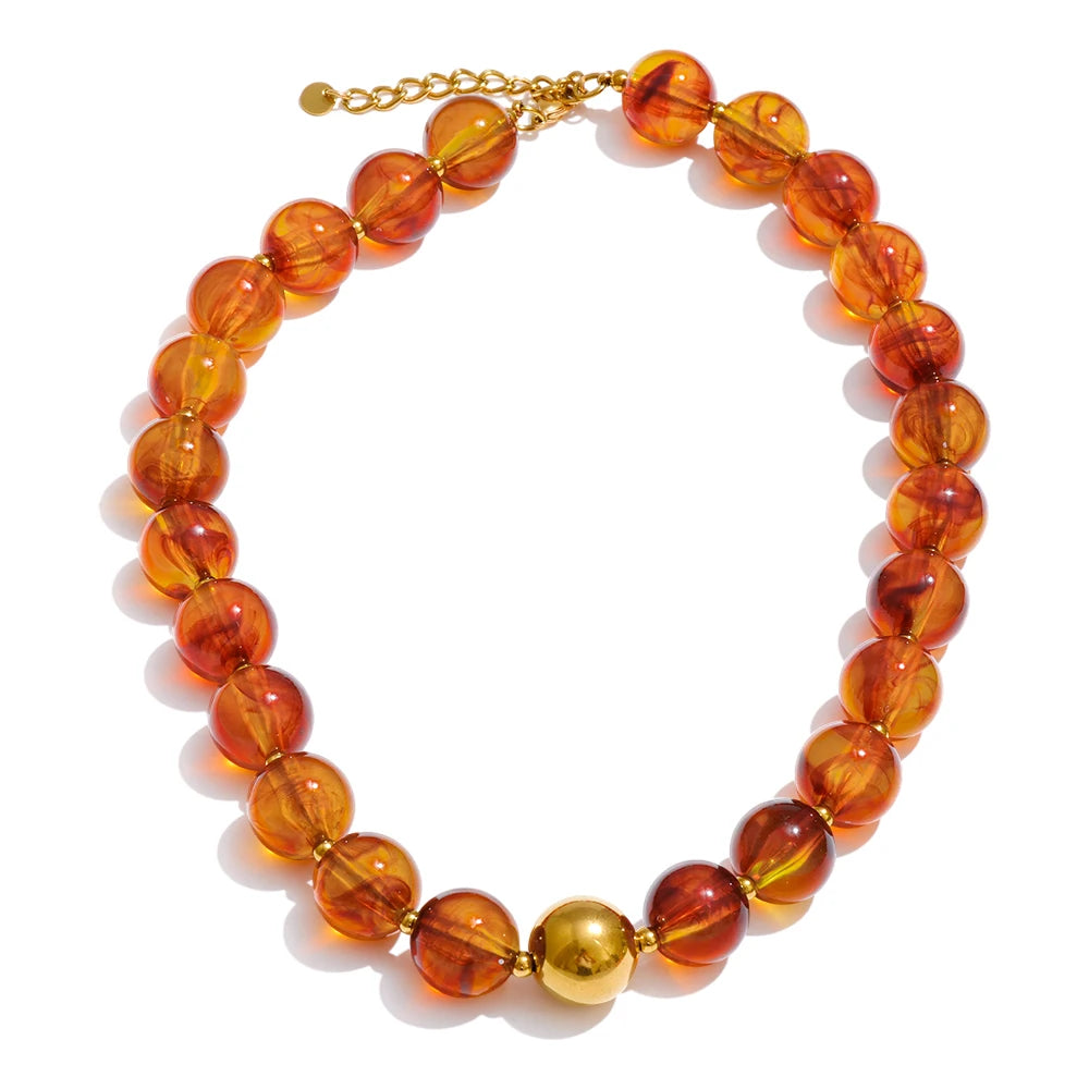 Candy Resin Bead Necklace & Bracelet