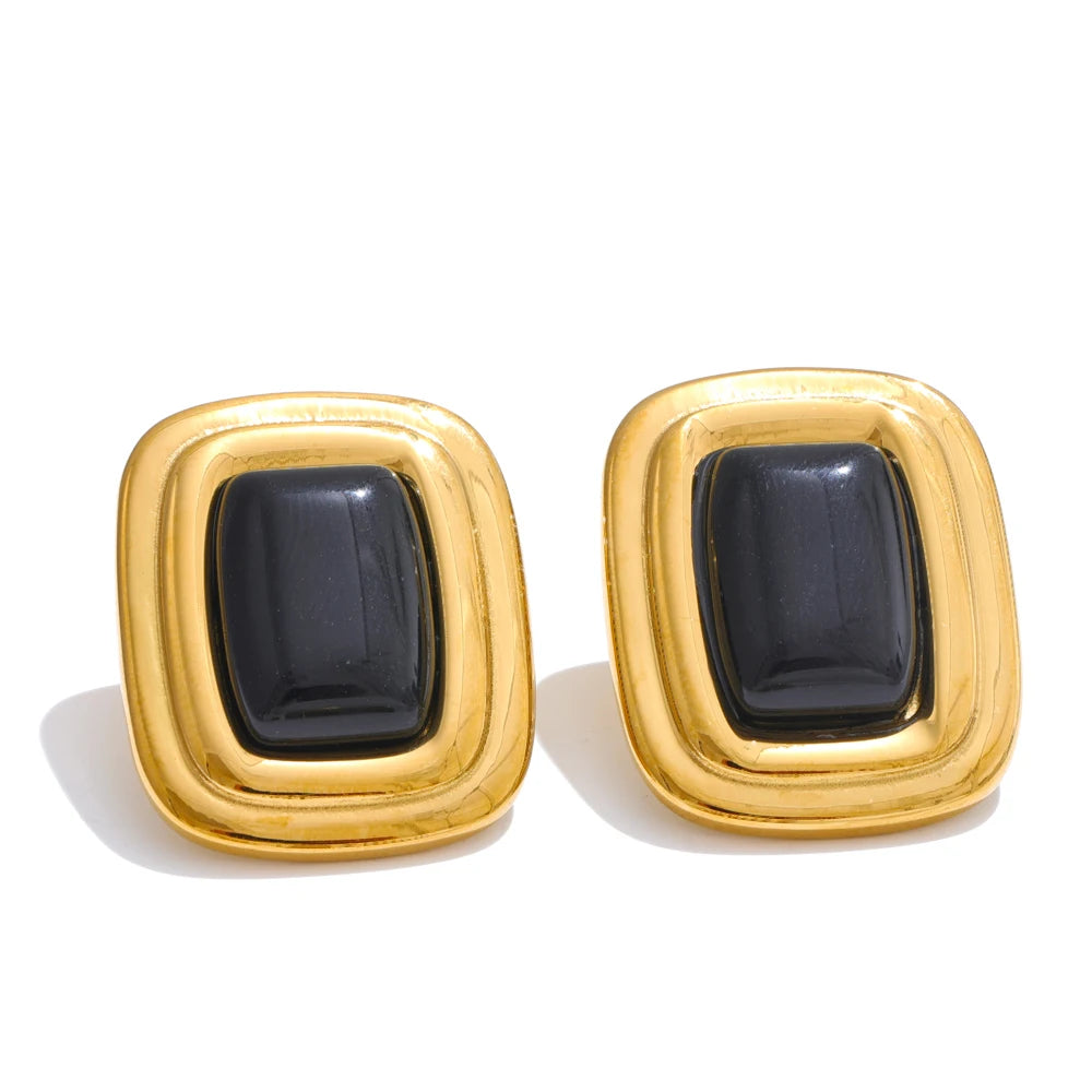 Stone Rectangle Studs