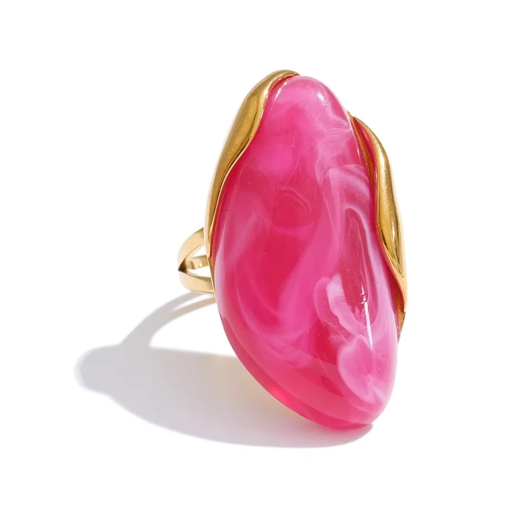 Geometric Candy Ring Collection