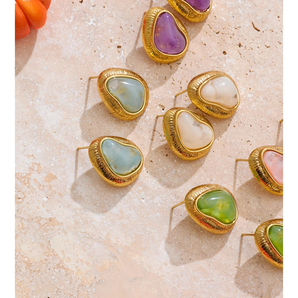 Candy Heart Studs