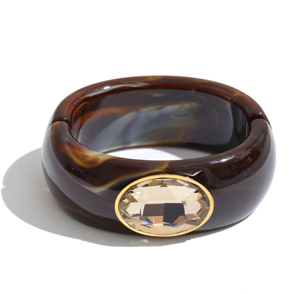 Bangle Statement Épais Cristal