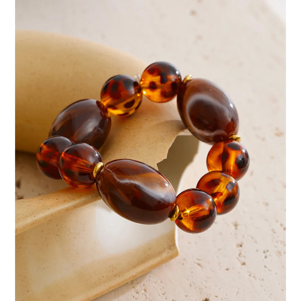 Amber Bead Bracelet