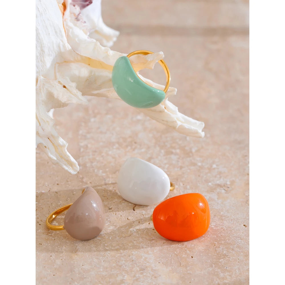 Fröhlicher Candy-Emaille-Ring