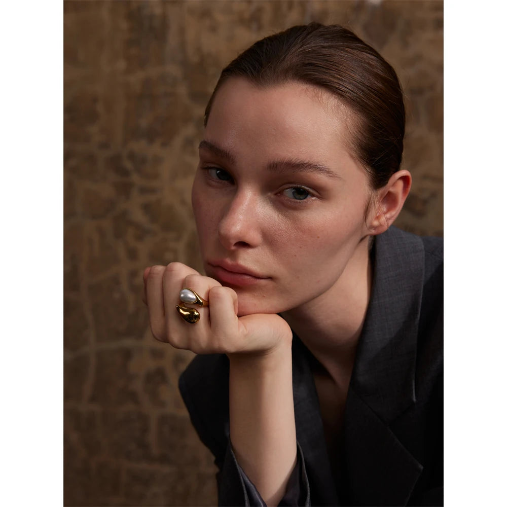 Pearl Drop Ring