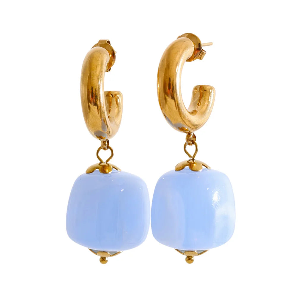 Square Candy Drop Earrings