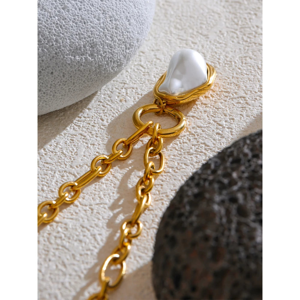 Collier Pendentif Perle Baroque