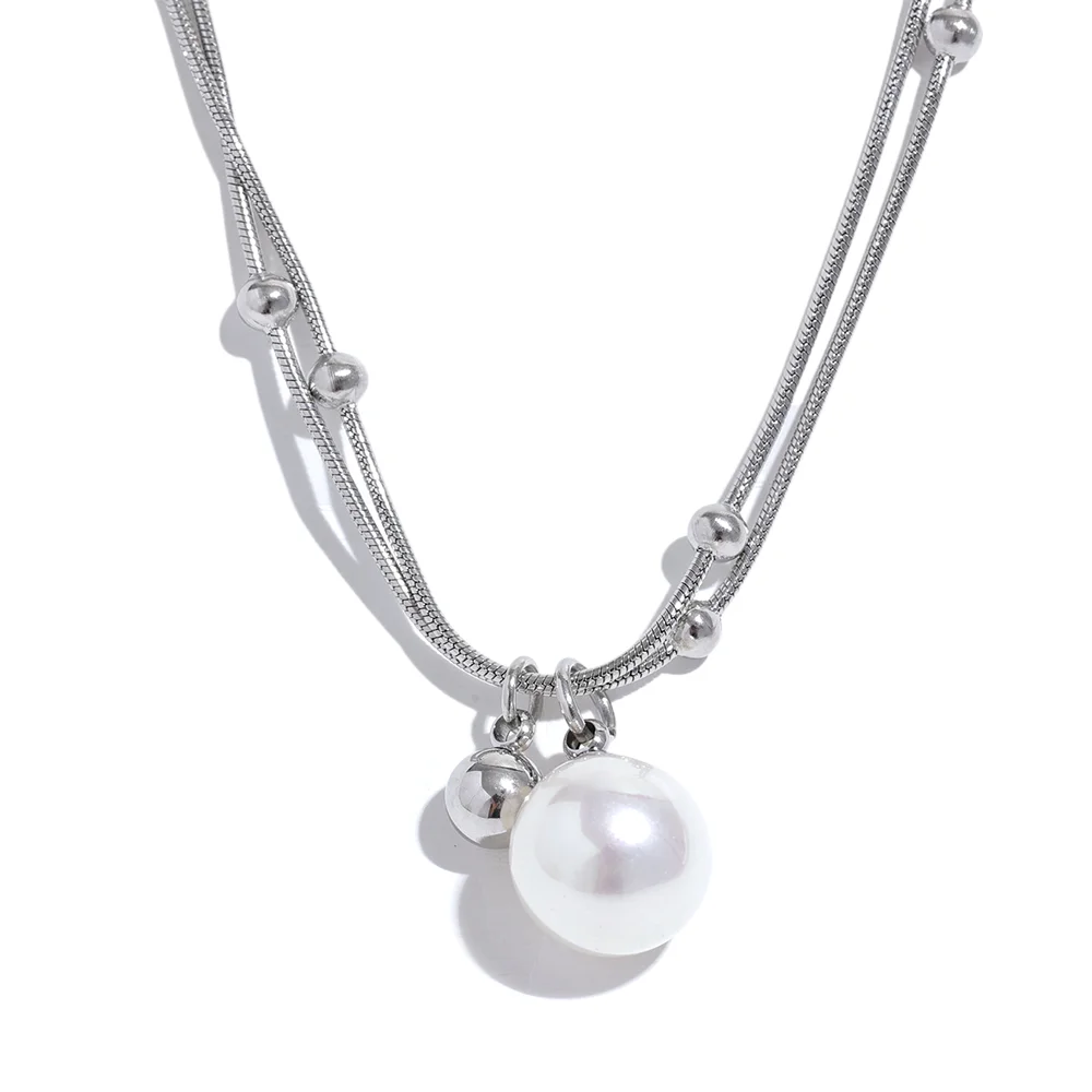 Pearl Bead Chain Necklace