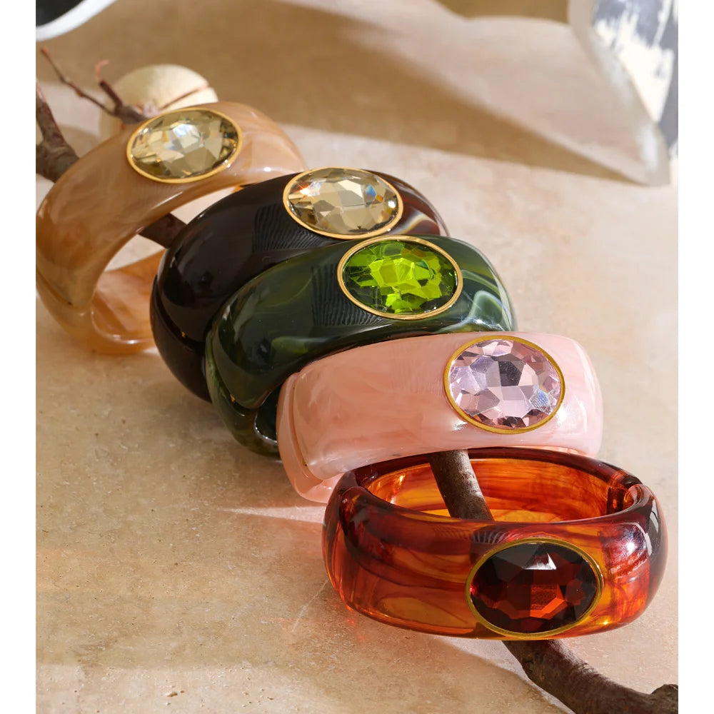 Bangle Statement Épais Cristal