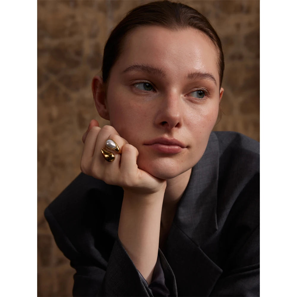 Pearl Drop Ring