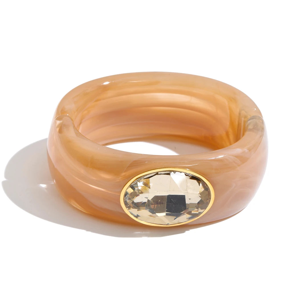 Bangle Statement Épais Cristal