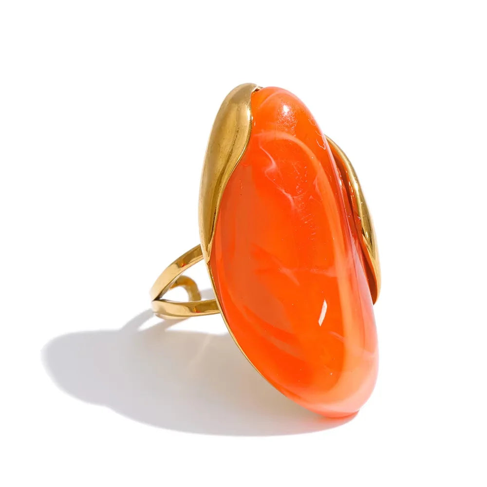 Geometric Candy Ring Collection