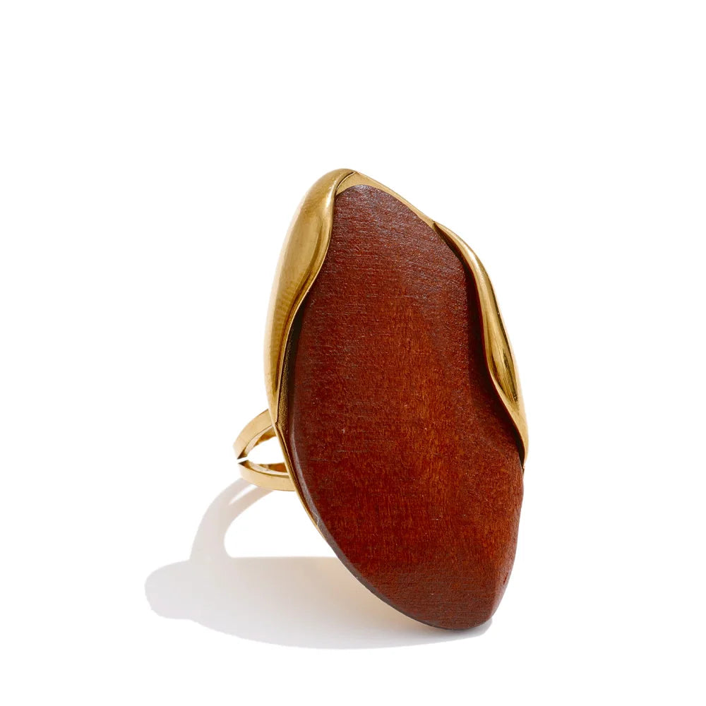 Wood Set – Earrings & Ring