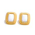 Stone Rectangle Studs