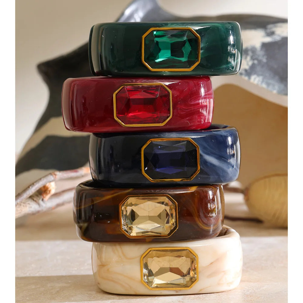 Bangle Statement Carré Cristal