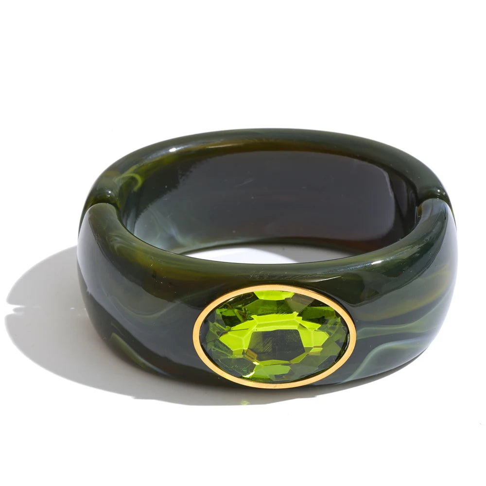 Dicker Kristall-Statement-Armreif