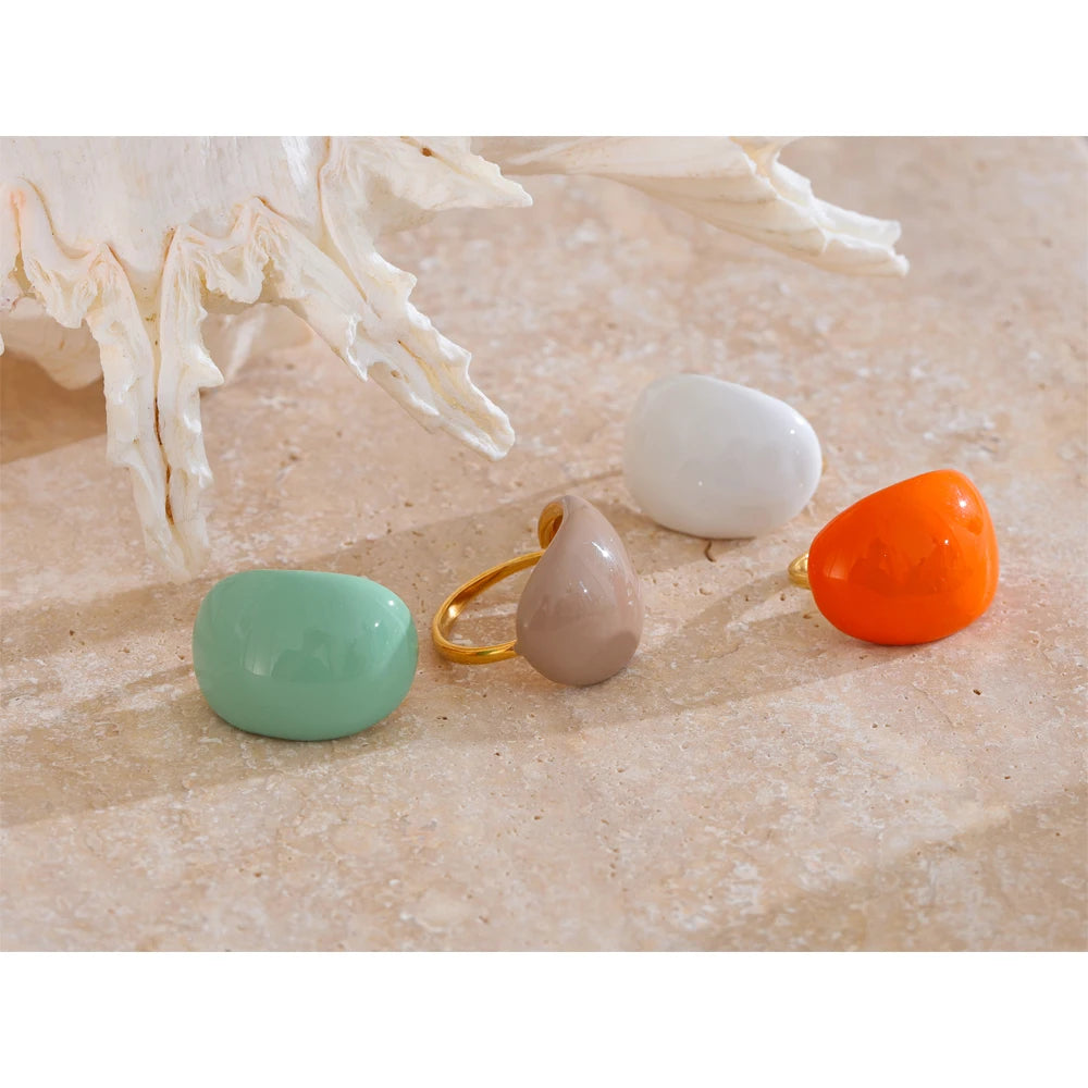 Fröhlicher Candy-Emaille-Ring