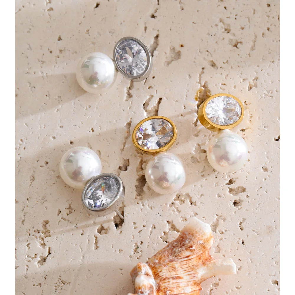 Puces Zircone & Perle