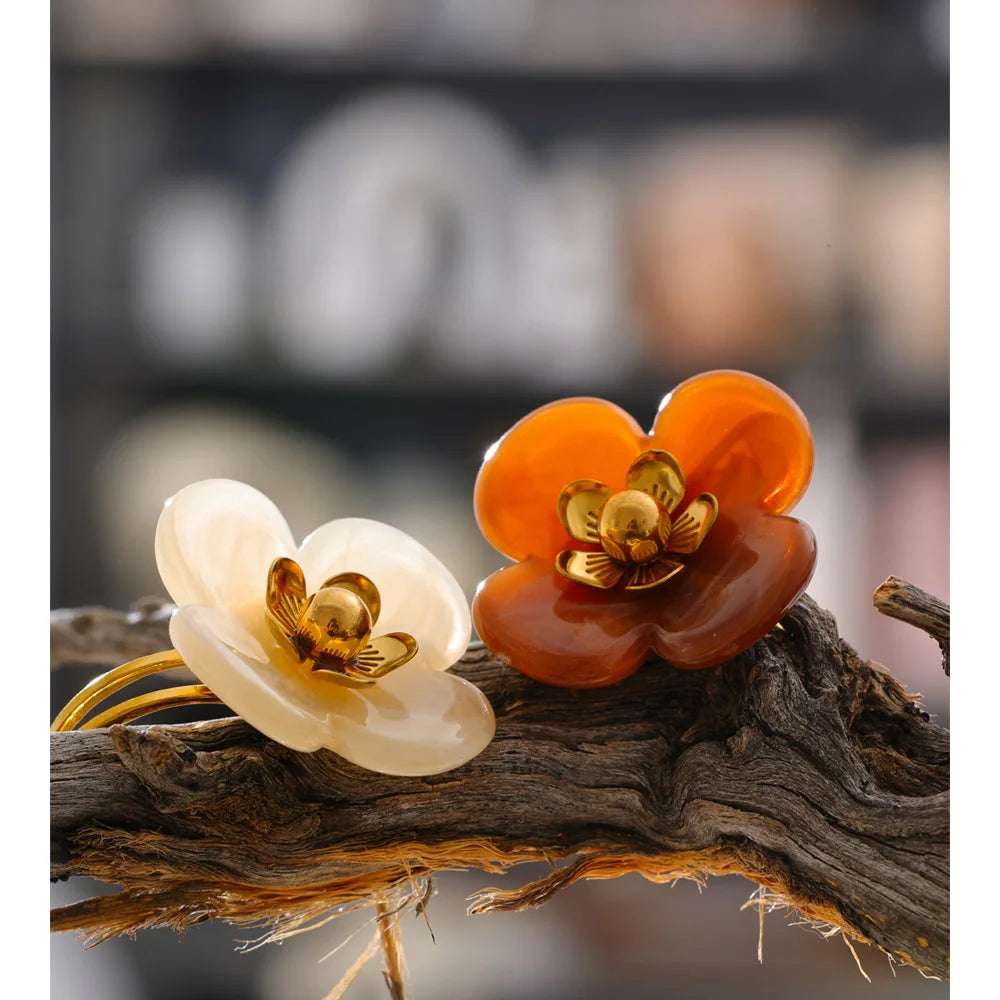 Y2K Flower Ring – Candy Resin