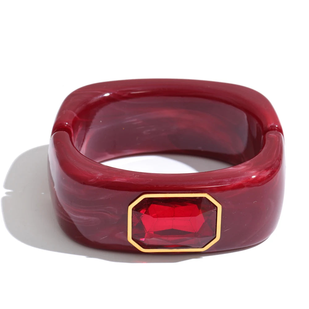 Bangle Statement Carré Cristal