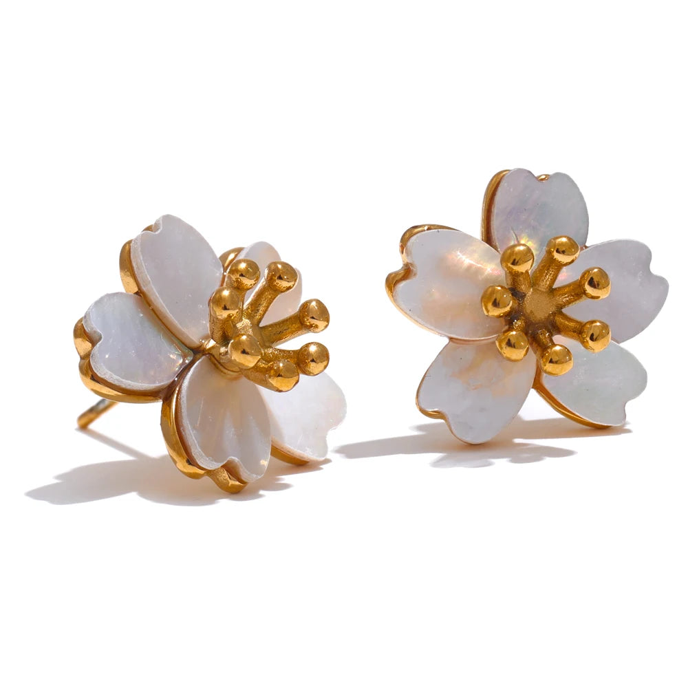 Puces Fleur Nacre