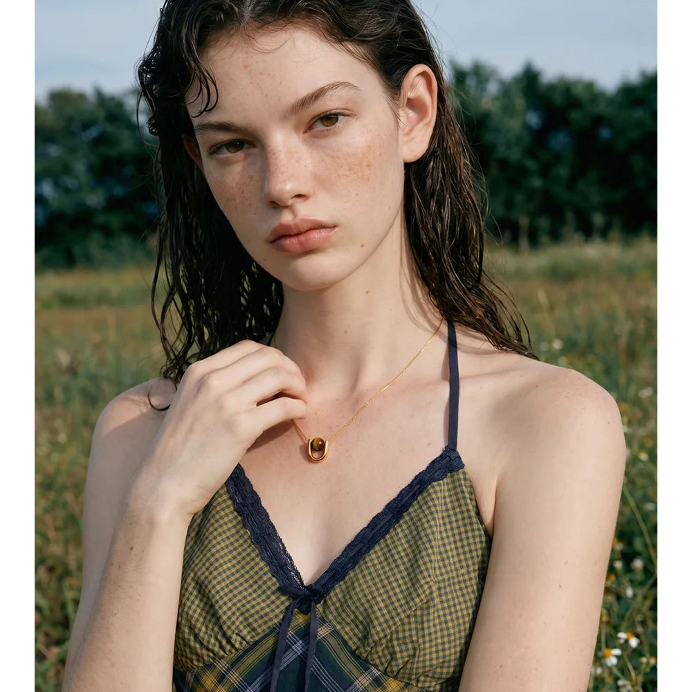 Collier Perles Œil de Tigre