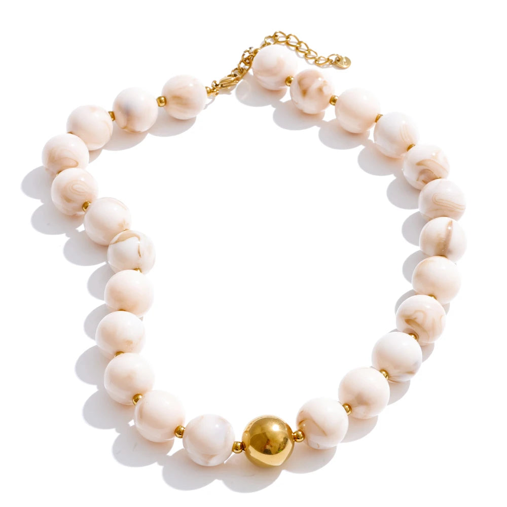 Collier & Bracelet Perles Résine Candy