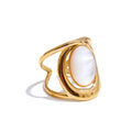 Bague Pierre Brillante – Anneau Ouvert