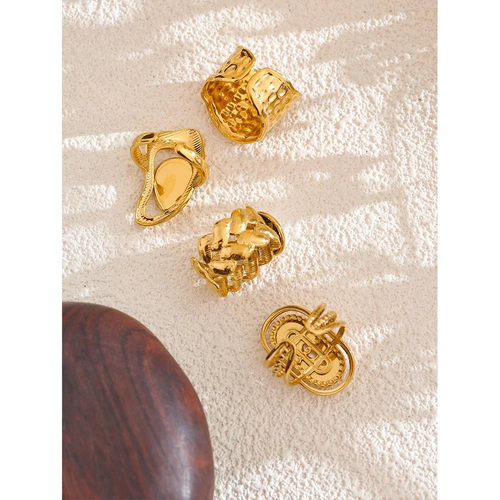 Bague Vague Nacre – Ouverte Ajustable